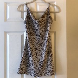 Princess Polly silk leopard dress